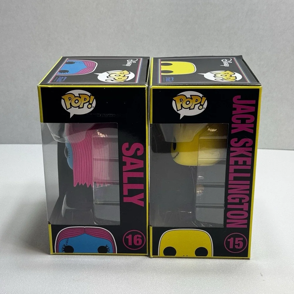 Funko Pop nightmare before christmas blacklight full set 809, 807, 71, 39, 16 15
